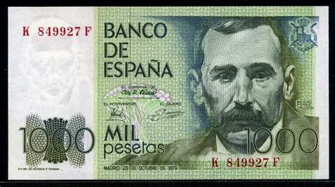 Spain currency 1000 Pesetas banknote 1979 Benito Perez Galdos|World Banknotes & Coins Pictures ...