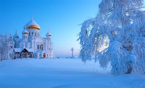 HD wallpaper: Russia, winter, snow, Ural, building exterior, cold ...