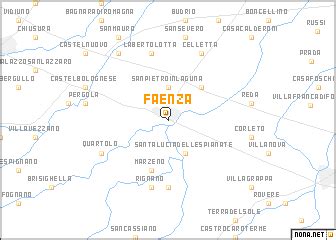 Faenza (Italy) map - nona.net