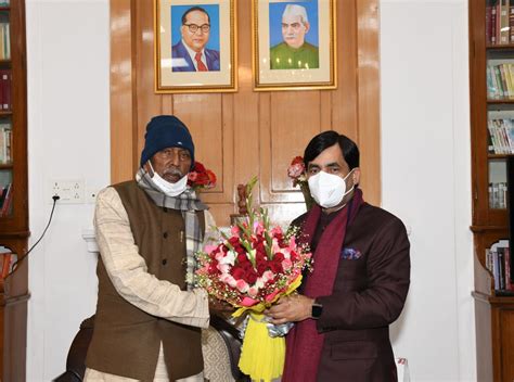 Courtesy meeting of Hon'ble Minister Shri Syed Shahnawaz Hussain of Bihar with His Excellency ...