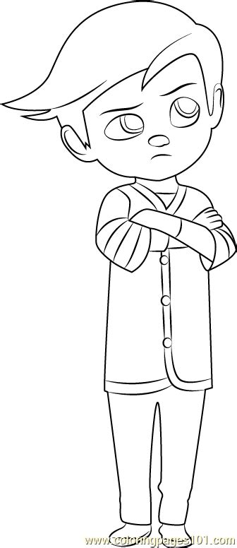 Tim Templeton Coloring Page for Kids - Free The Boss Baby Printable Coloring Pages Online for ...