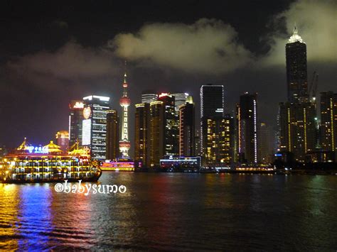 Baby Sumo Photography: Night View of Pudong from HuangPu River Cruise - Shanghai, China