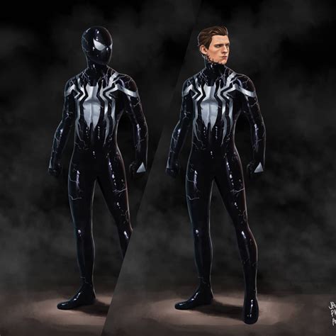 √ Black Venom Spiderman Costume