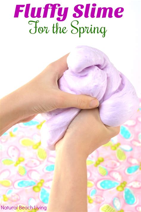 Make Super Fluffy Slime Recipe with Contact Solution - Natural Beach Living