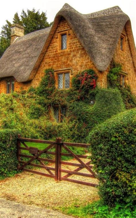 40 Beautiful Thatch Roof Cottage House Designs | Cottage house designs ...