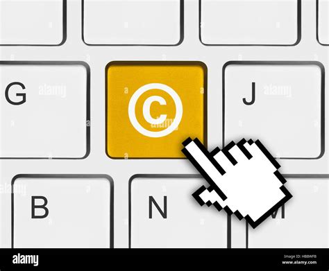 Computer keyboard with Copyright symbol Stock Photo - Alamy