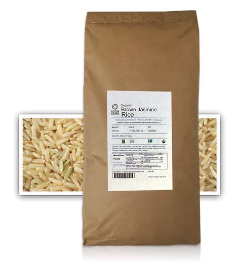 Buy Lotus Foods Gourmet Brown Jasmine Rice, 25 Pound (Pack of 1) Online at desertcartUAE