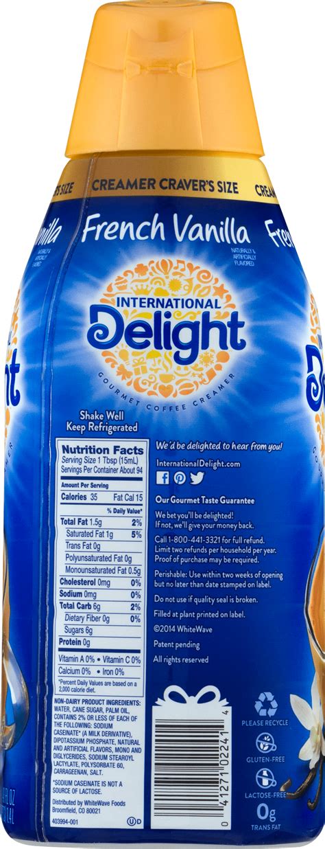 International Delight Coffee Creamer Nutrition Info | Blog Dandk