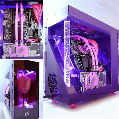 "The Rose" Rig #rigs | Custom computer, Custom pc, Gaming computer room