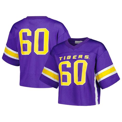 Established Co LSU Tigers Fashion Boxy Cropped Football Jersey | Academy