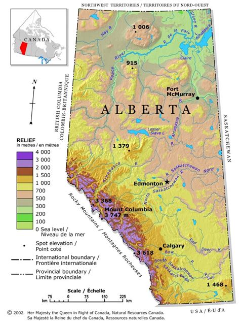 Alberta Regions Map - Map of Canada City Geography