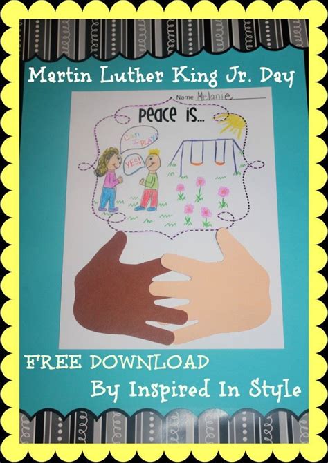 a poster with the words martin luther king jr's day on it and a hand ...