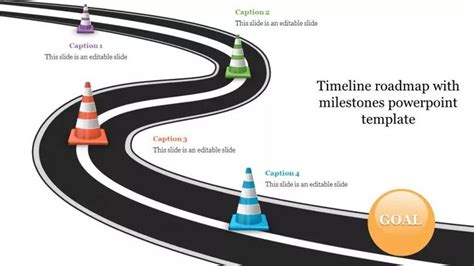 Use Timeline Roadmap With Milestones PowerPoint Template | Powerpoint ...