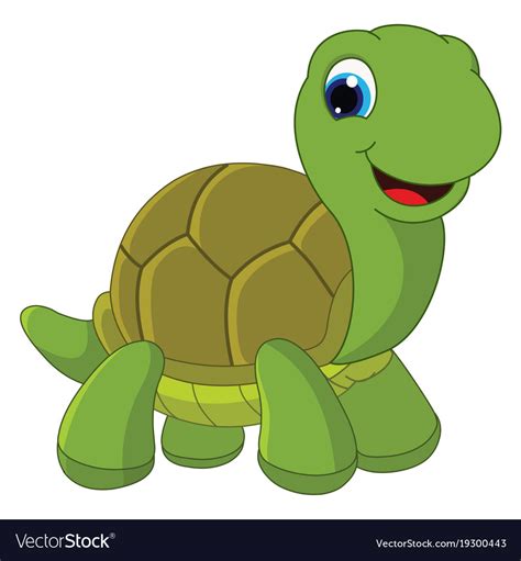 Cartoon turtle Royalty Free Vector Image - VectorStock