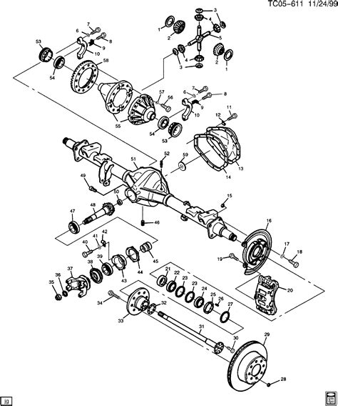 Cadillac ESCALADE 2WD - CK2 AXLE ASM/REAR 10.50 RING GEAR > EPC Online ...