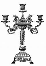 Candelabra Coloring Pages sketch template