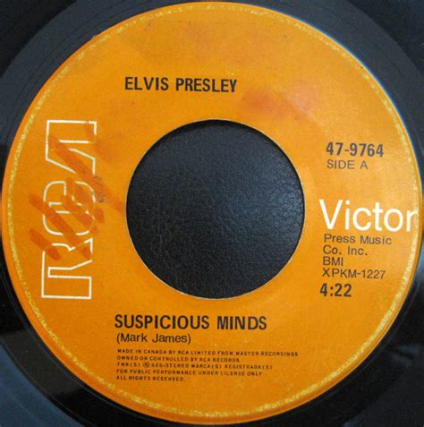 Elvis Presley - Suspicious Minds (1969, Vinyl) | Discogs