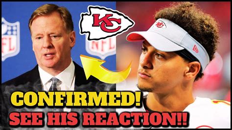 ⚡🚨SEE PATRICK MAHOMES REACTION! KANSAS CITY CHIEFS NEWS TODAY! - YouTube