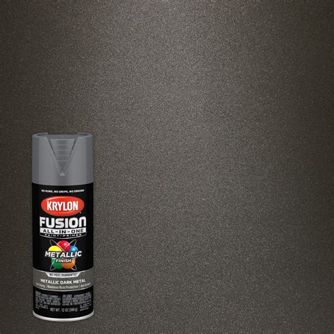 Krylon Fusion All-In-One Spray Paint Metallic, Dark Metal, 12 oz. - Walmart.com