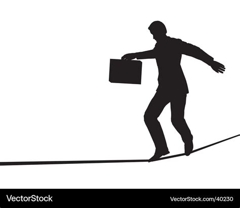 Tightrope walker Royalty Free Vector Image - VectorStock