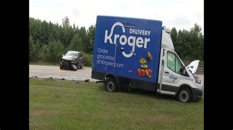 Kroger delivery truck involved in Columbus accident - YouTube