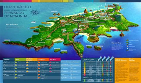 Fernando de Noronha map | المرسال