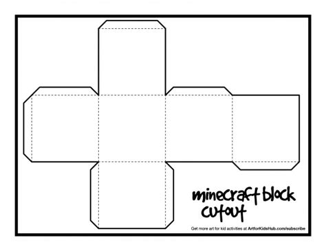 Free Papercraft: Minecraft block cutout!