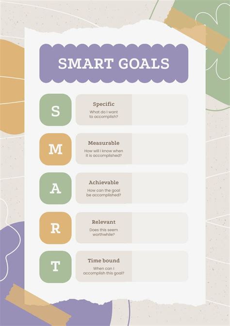 Aesthetic SMART Goals - Piktochart