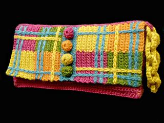 Ravelry: Plaid Wristlet Purse pattern by Shelby Allaho