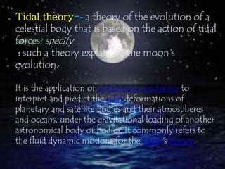 Tidal Theory | PPT