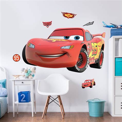 Wall sticker Disney Cars - Lightning McQueen | wall-art.com