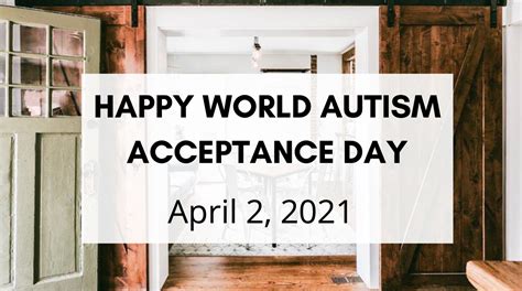 World Autism Acceptance Day — DIRT