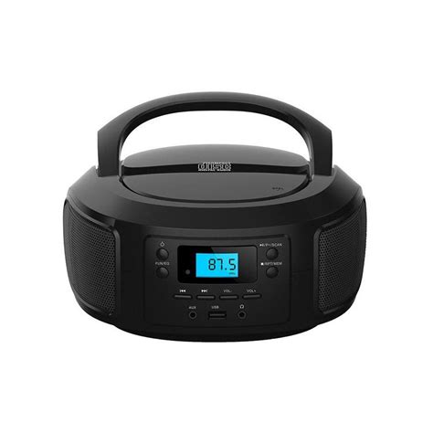 Bluetooth CD/MP3 Boombox - Wireless AM/FM Radio, USB, Portable Sound ...