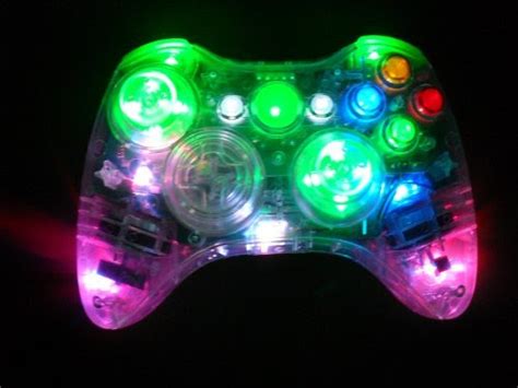 Nintendo Games: Color-Changing LED Xbox 360 Modded Controller (Rapid Fire Mod) BLACK OPS MW2 ...