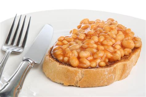 Baked Beans on Toast stock photo. Image of closeup, pulse - 10603574