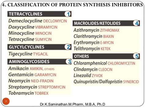 3. ANTIBIOTIC (PROTEIN SYNTHESIS INHIBITORS)