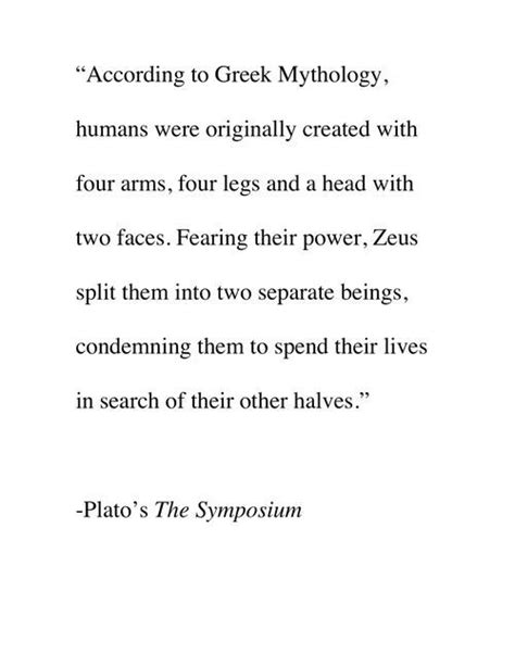 Plato on soulmates, "The Symposium" | Greek mythology quotes, Words ...