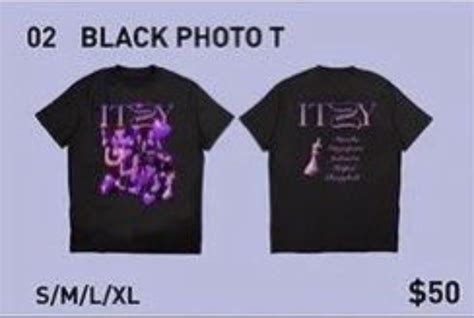 (PO) ITZY Concert Merch T-shirt, Hobbies & Toys, Memorabilia ...