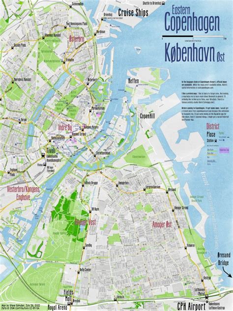 Map of Copenhagen, Denmark – Steve Spindler