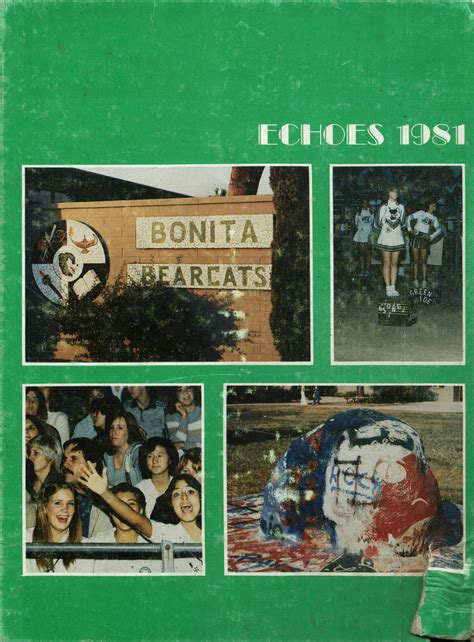 1981 yearbook from Bonita High School from La verne, California for sale