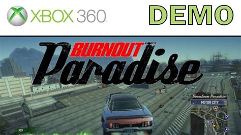 Burnout Paradise Xbox 360 Demo (Xbox Live Download) - YouTube