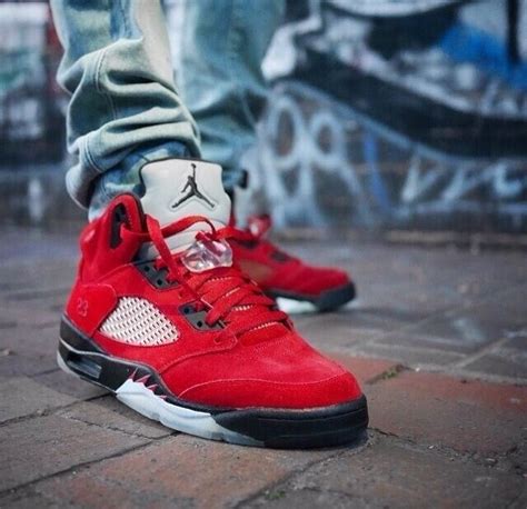 Jordan 5 Raging Bull On Feet