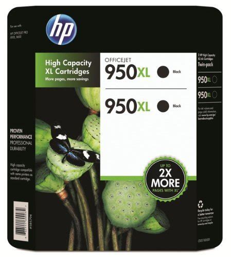 HP 950XL Black Ink Cartridge – Twin Pack | Office Store