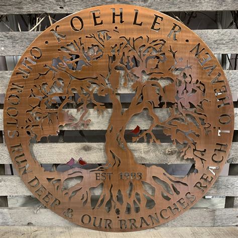 Tree Of Life Metal Wall Art - Michigan Metal Artwork