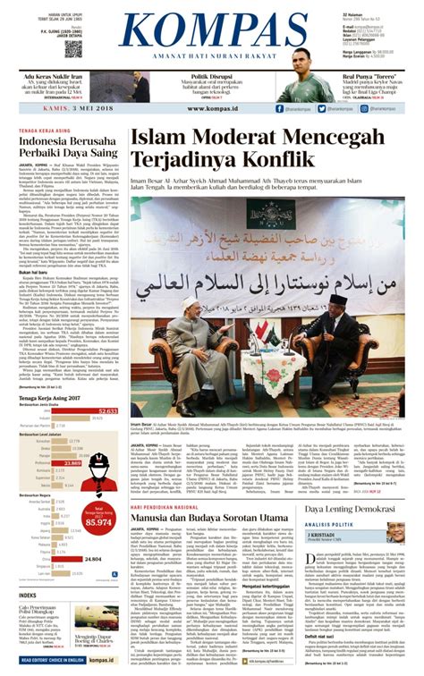 Jual Koran KOMPAS 03 Mei 2018 - Gramedia Digital Indonesia