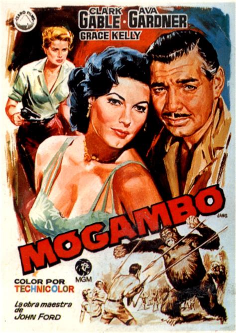 Mogambo, de John Ford, 1953 | Carteles de cine, Carteleras de cine, Cine