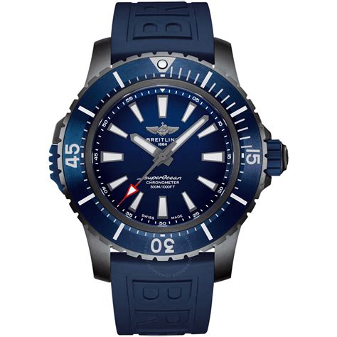 Replica Breitling Superocean 48 Automatic Chronometer Blue Dial Men's Watch V17369161C1S1 - Fake ...