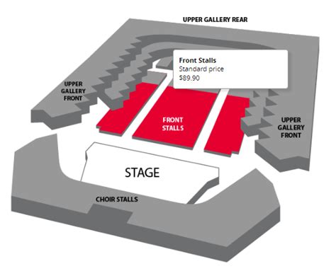 Perth Concert Hall Seating Map