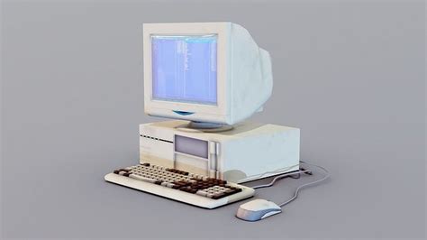 3D model Old Computer VR / AR / low-poly | CGTrader