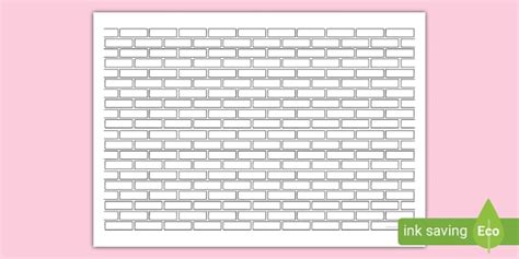 Brick Wall Template (Teacher-Made) - Twinkl